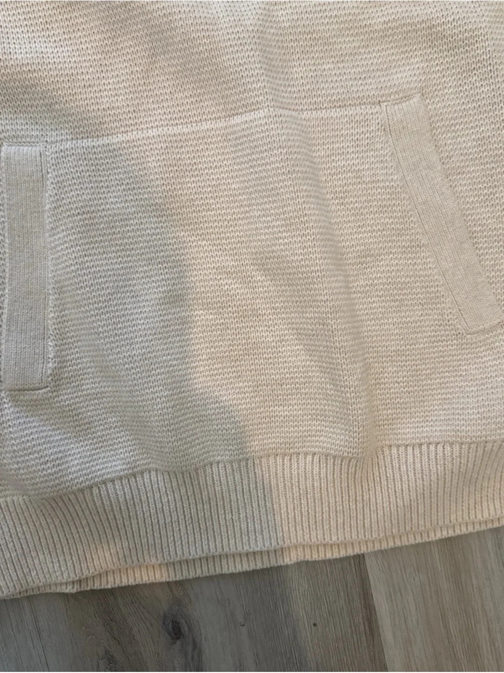 Banana Republic Cozy Cream Button-Neck Pullover Sweater
